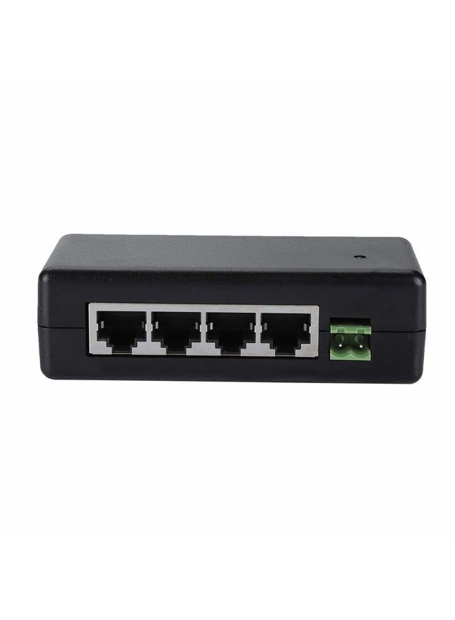 Zopsc مزود طاقة إيثرنت عبر PoE 4 منافذ محول طاقة DC 12V-48V لمحقن كاميرا IP 802.3af/802.3at - Image 1