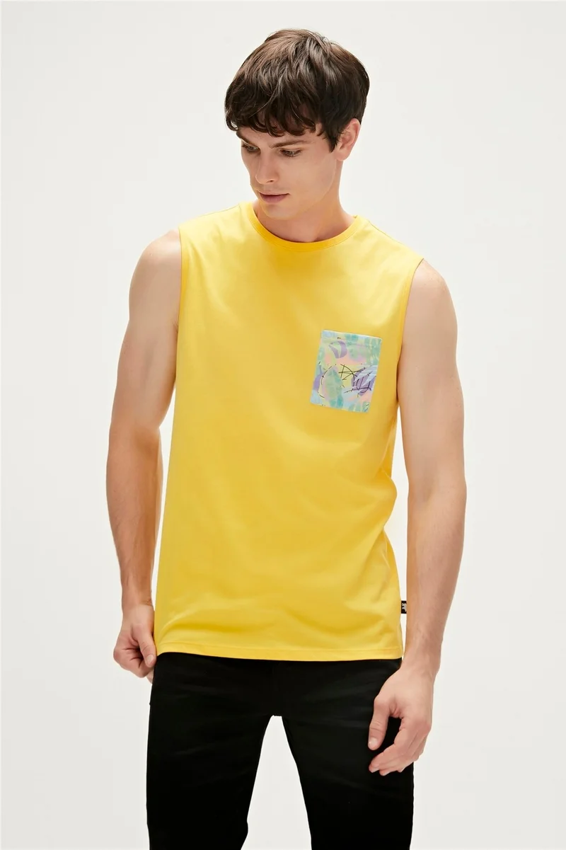 باد بير MONSTERA TANK-TOP GREEN Men's Undershirt 23.01.23.004-C25