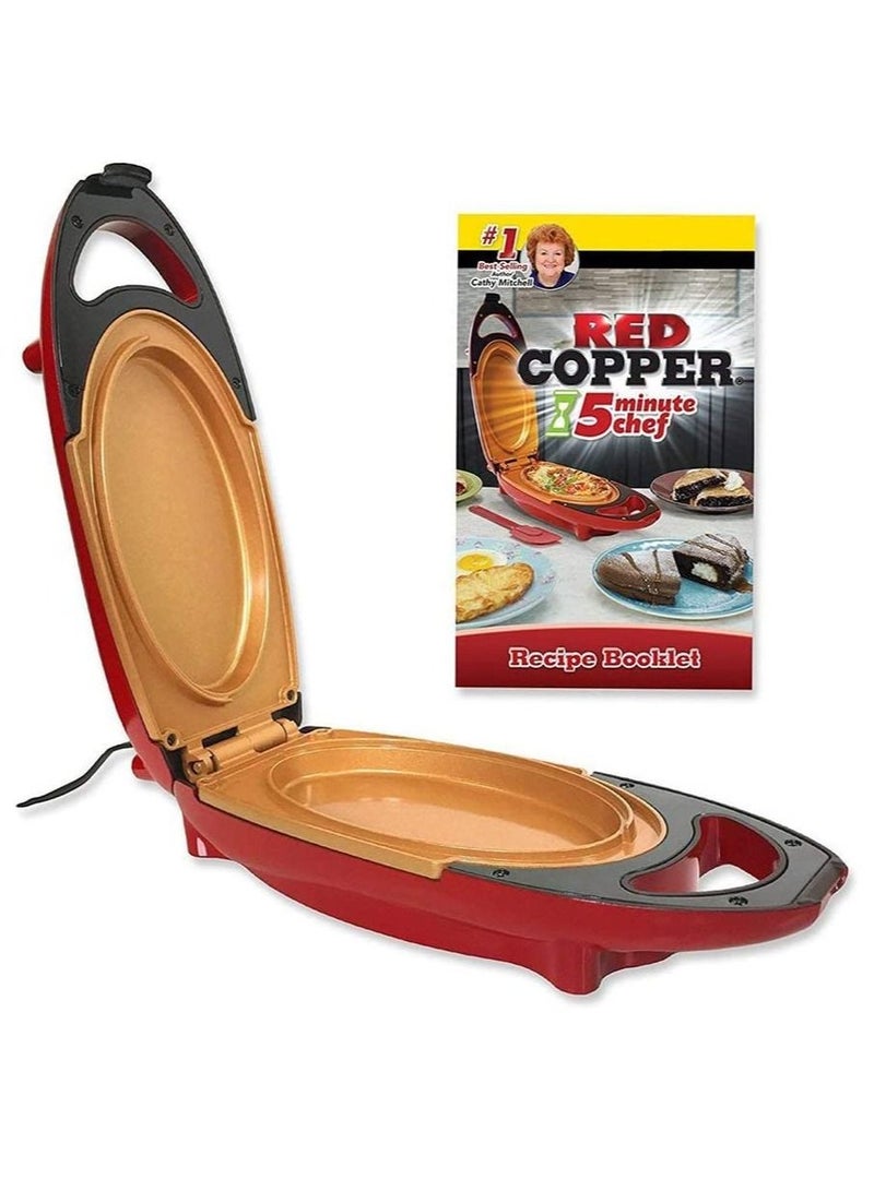 Red Copper مقلاة عجة غير لاصقة من ريد كوبر 5-Minute Chef - Image 1