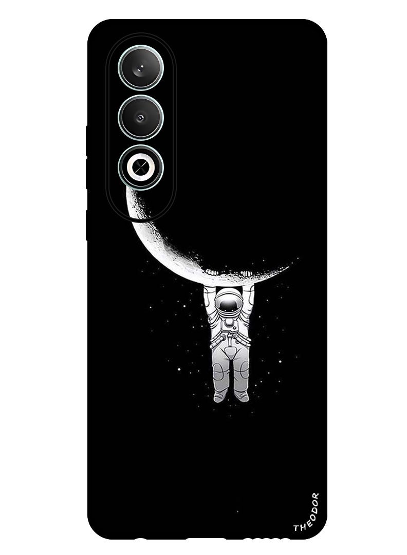 Theodor Protective Case Anti Scratch Shock Proof Bumper Cover For OnePlus Nord CE 4 Astronaut & Moon - Image 1