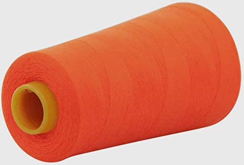 BOBBINY Polyester Sewing Thread Pack Of 8 Orange 4000 Meter Per Spool Spools Cones Rolls For Stitching Sewing Tassel Making Embroidery Shiny Soft Thread Spools And Other Project - Image 3