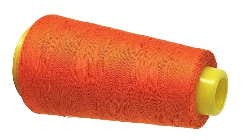 BOBBINY Polyester Sewing Thread Pack Of 8 Orange 4000 Meter Per Spool Spools Cones Rolls For Stitching Sewing Tassel Making Embroidery Shiny Soft Thread Spools And Other Project - Image 2