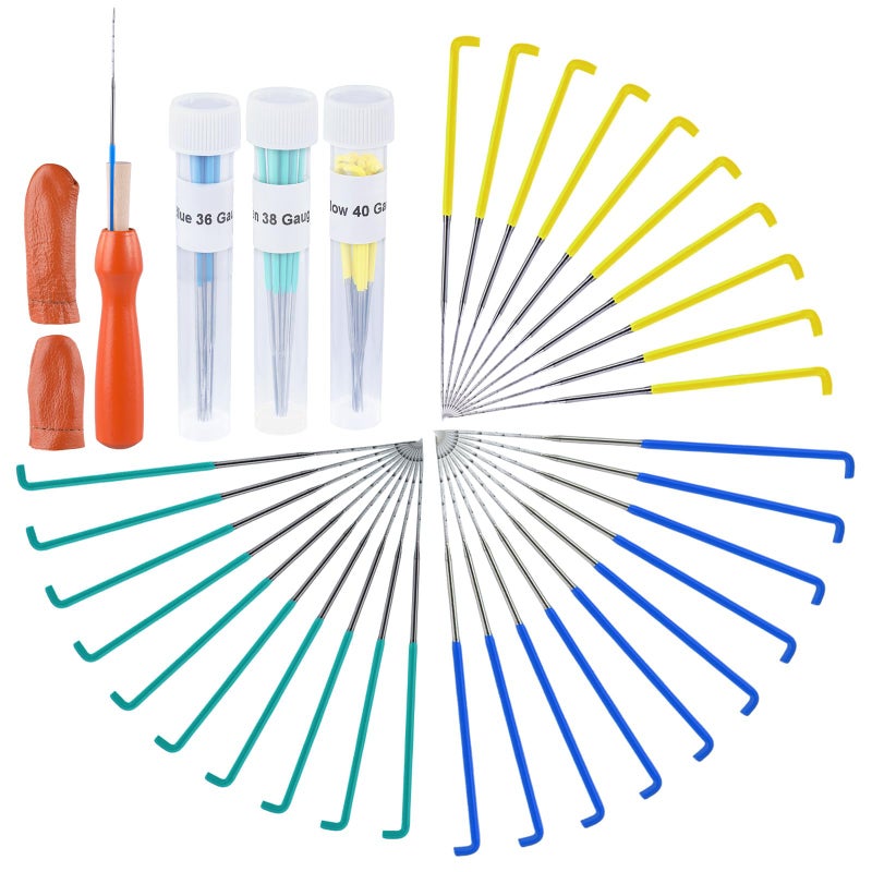 Mayboos 30 Pcs Wool Felting Needles, 3 Colors, 36-40 Gauge, Color Coded Tool Kit with Needle Box - Image 1