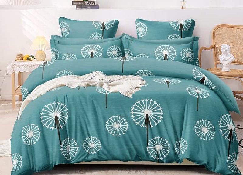 Laying Style™ Soft Glace Cotton Super King Size Duvet Cover II Razai Cover II Quilt Cover for Double Bed Size with Zipper (Dohars) 108x108 inch-Multi-1 - Image 1