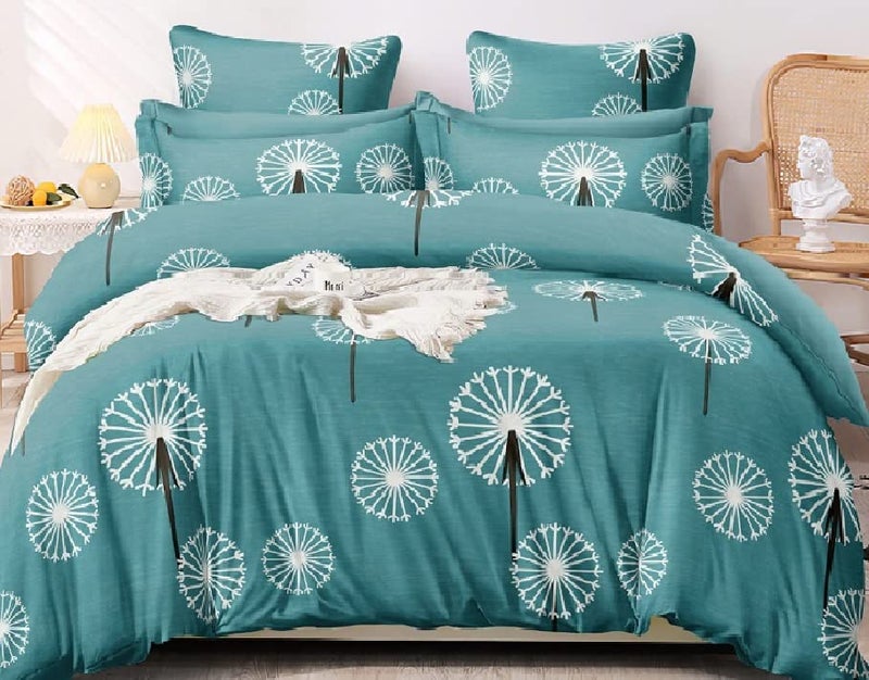 Laying Style™ Soft Glace Cotton Super King Size Duvet Cover II Razai Cover II Quilt Cover for Double Bed Size with Zipper (Dohars) 108x108 inch-Multi-1 - Image 2