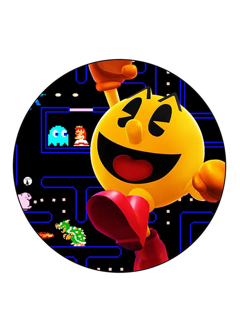 RKN Video Game Pac Man Printed Mouse Pad  Multicolour
