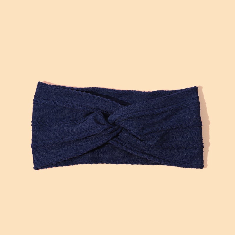 New Children'S Headwear Baby Cross Knot Headband Baby Nylon Elastic Fontanelle Wide Hair Band - Image 1