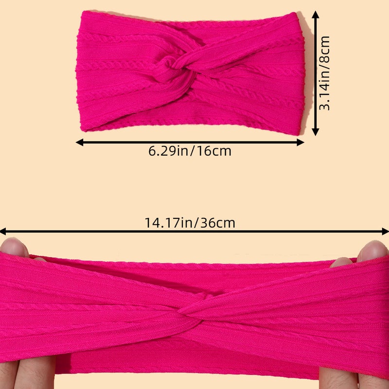 New Children'S Headwear Baby Cross Knot Headband Baby Nylon Elastic Fontanelle Wide Hair Band - Image 5
