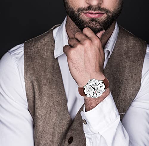 Matrix Analog Day & Date Display Wrist Watch for Men & Boys (White) - Image 5
