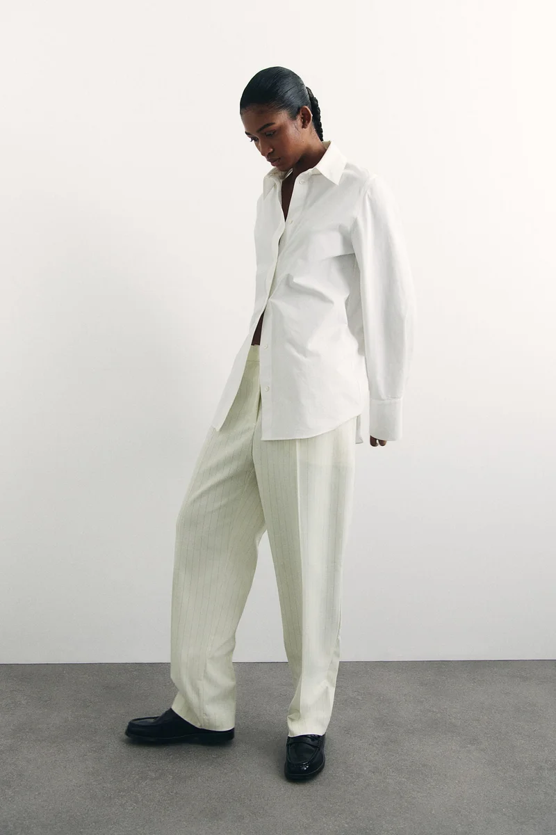 اتش اند ام Tapered tailored trousers
