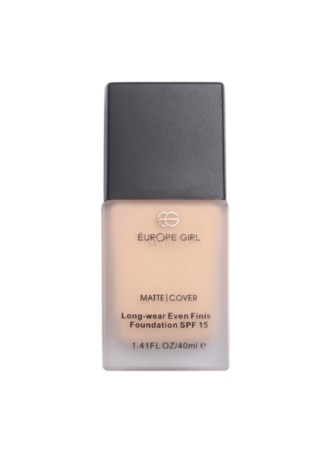 EUROPE GIRL - Matte Cover Foundation (Light Pink Undertone-115) - Image 1
