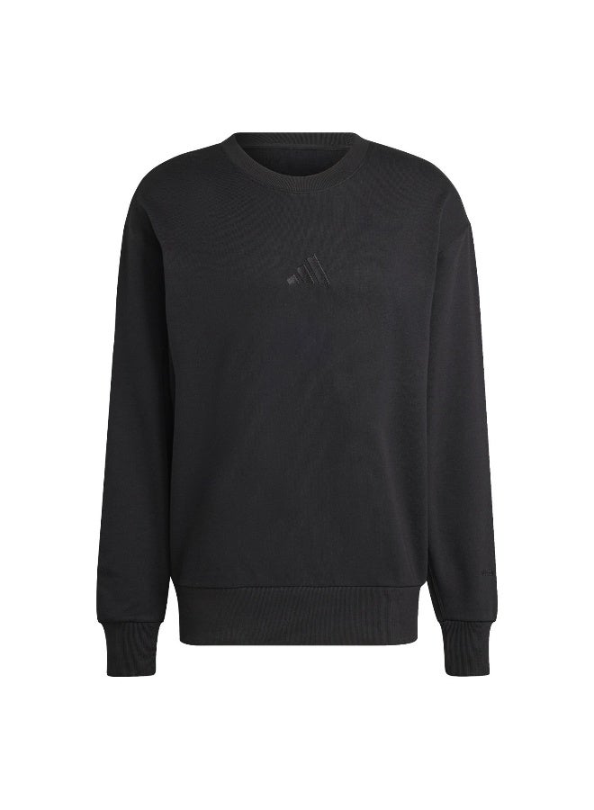Adidas M A Szn Ft Crw Black Training Sweatshirts For Men XS  - Image 1