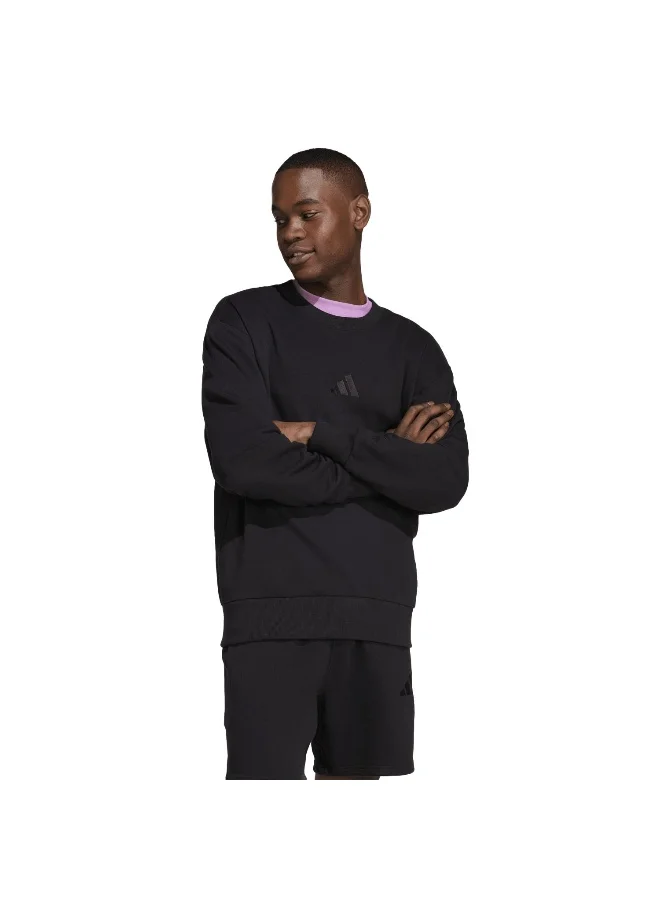 adidas Adidas M A Szn Ft Crw Black Sweatshirt (Long Sleeve) Sweatshirts For Men