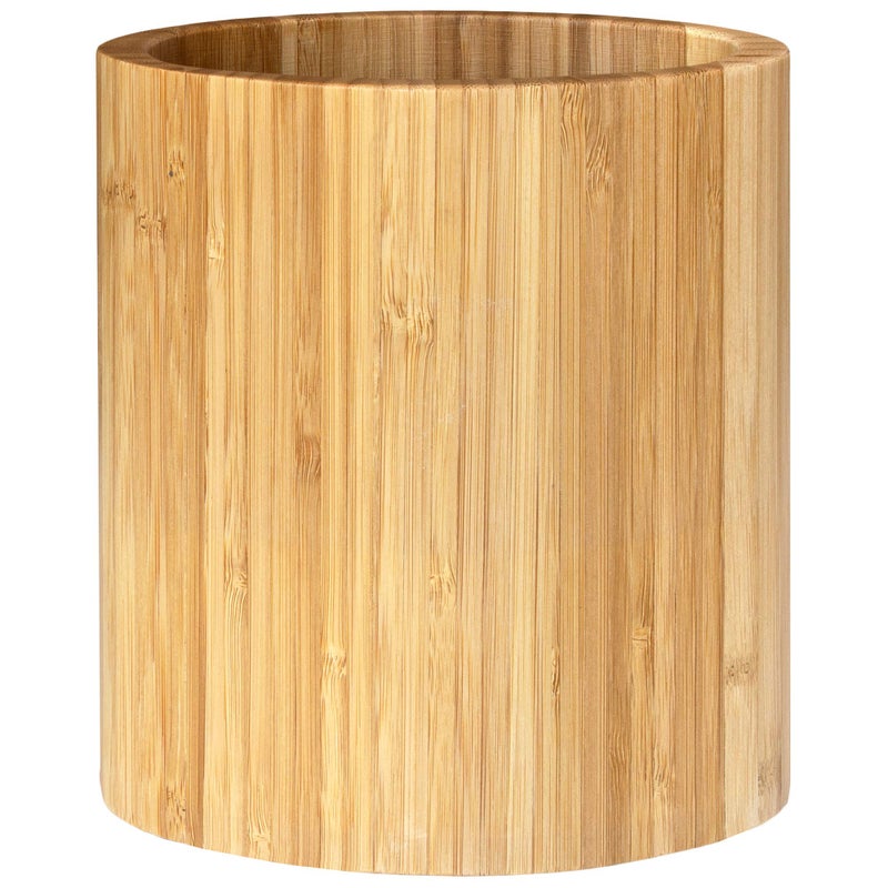 Totally Bamboo Totally Bamboo Oval Shaped Bamboo Kitchen Utensil Holder, 6" x 4" x 7"  - Image 1