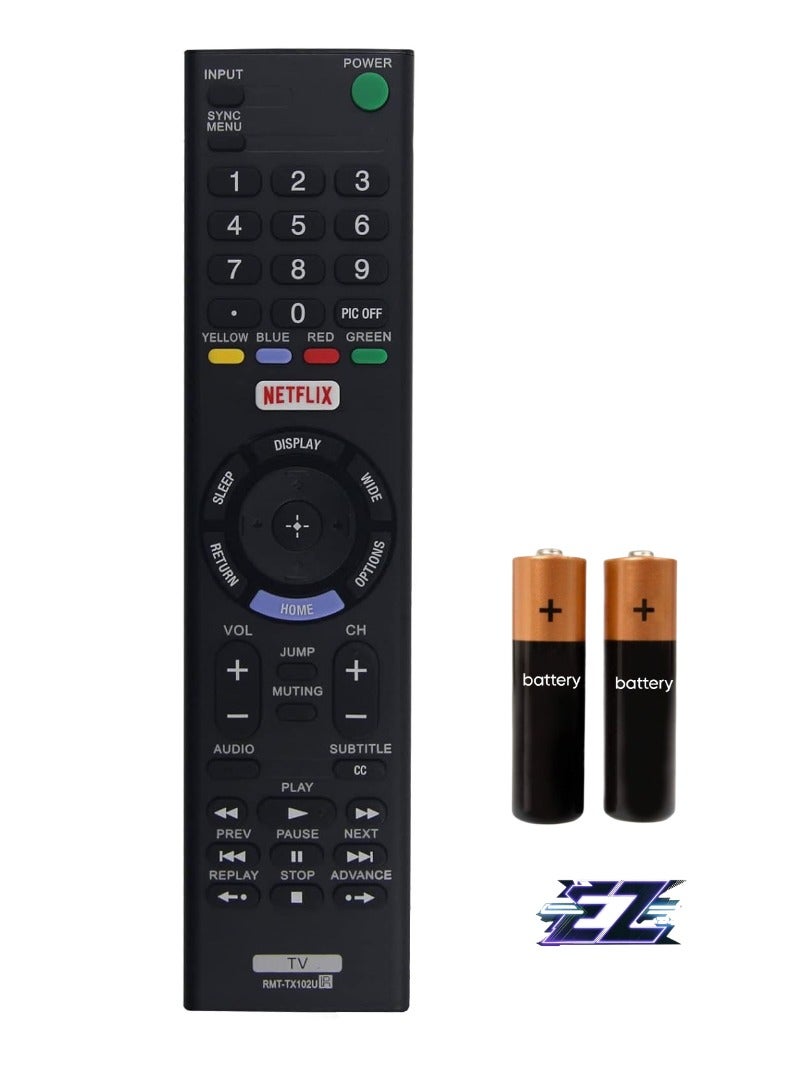 ELTRAZONE TV Remote Control RMT-TX102U (No Voice Function) – Compatible with Sony Network LCD TV - Image 1