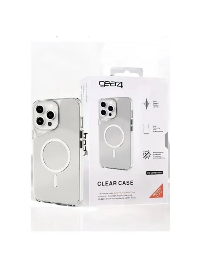 جيرفور غطاء ماج سيف لهاتف آيفون 12 برو ماكس، جراب مغناطيسي قوي شفاف مقاوم للصدمات لهاتف آيفون 12 برو ماكس، نتوء حول الكاميرا، غطاء عالي الوضوح لهاتف آيفون 12 برو ماكس - Image 1