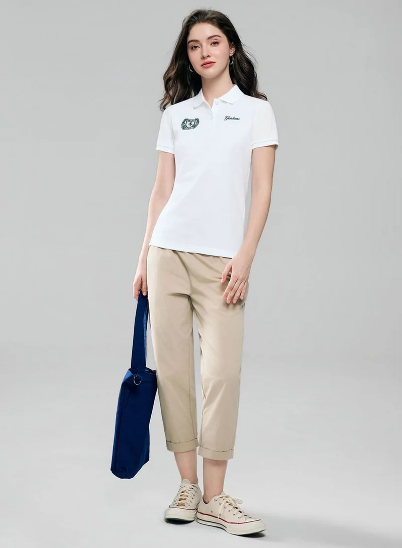 GIORDANO  Women's Classic Slim Fit Club House Polo for Women | Best Price UAE