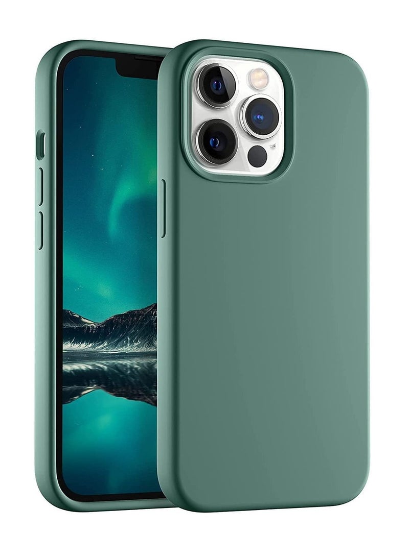 ليدين iPhone 13 Pro Case – Silicone Phone Cover | Wireless Charging Compatible, 360° Shockproof Protective Case for Apple iPhone 13 Pro (Green, iphone 13 pro) - Image 1