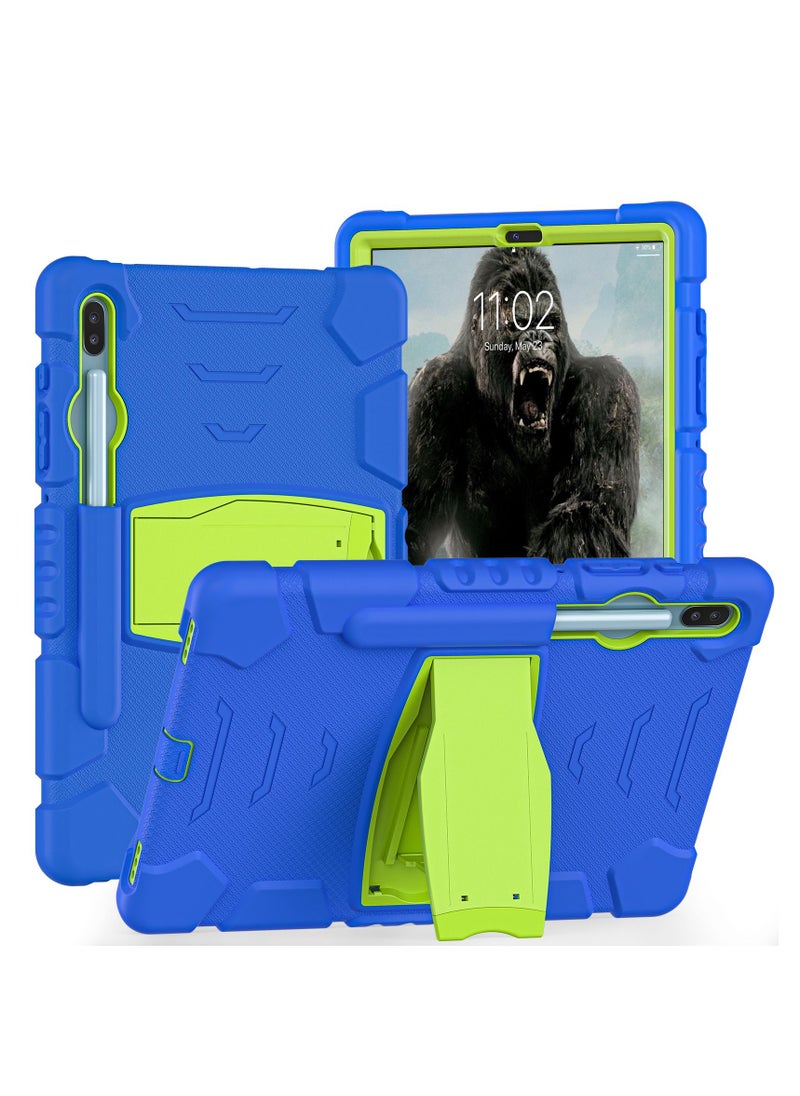 GULFLINK Gulflink Back Cover Protect Case for SAMSUNG Tab S6 T860/T865/T867 10.5 inch blue and lime  - Image 2