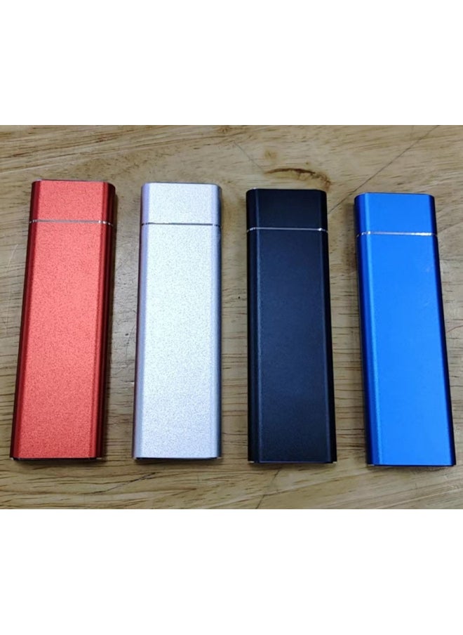 M.2 Solid State Hard Disk Box NVMe/NGFF Dual Protocol Hard Disk Box USB3.1 Transparent Type-c Mobile Hard Disk Box-Color:Red Aluminum Alloy MT-NGFF Protocol  - Image 1