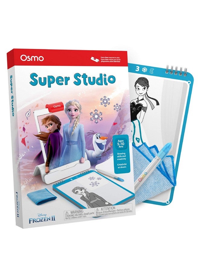 أوسمو أوزمو - سوبر ستوديو ديزني فروزن 2 - للأعمار من 5 إلى 11 عامًا - تعلم الرسم - لأجهزة iPad أو Fire Tablet - ألعاب تعليمية تعليمية - هدايا ألعاب STEM للأطفال، أولاد وبنات - للأعمار من 5 إلى 11 عامًا (يتطلب قاعدة أوزمو) - Image 1