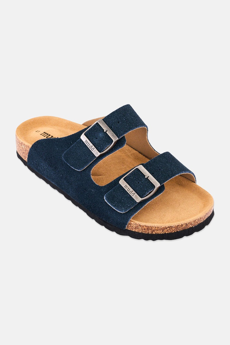 Mudd Men Slip On Cork Sandals, Navy - Image 1
