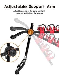 Occuwzz Heavy Duty 3-Bike Carrier Rack | Double Safety Folding Adjustable Bicycle Mount for Car, Truck & SUV | High Capacity Bike Transport Rack  - Image 4