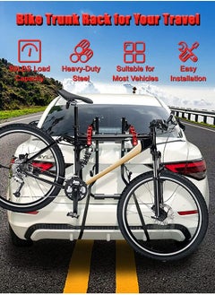Occuwzz Heavy Duty 3-Bike Carrier Rack | Double Safety Folding Adjustable Bicycle Mount for Car, Truck & SUV | High Capacity Bike Transport Rack  - Image 2