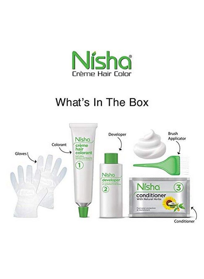 Nisha Cream Permanent Hair Color No Ammonia Cream Formula Permanent Fashion Highlights(60Gm+60Ml Each Pack) Copper Red (Pack Of 3) - Image 5