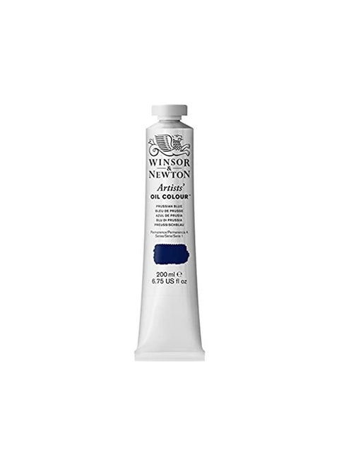Winsor & Newton Artists' Oil Color, 200ml (6.75 oz) Tube, Prussian Blue