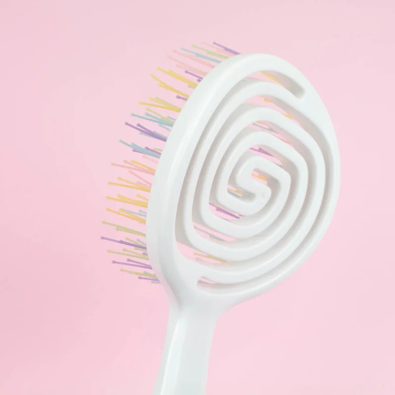 Nascita Pro Three Dimensional Oval Hairbrush-05 White