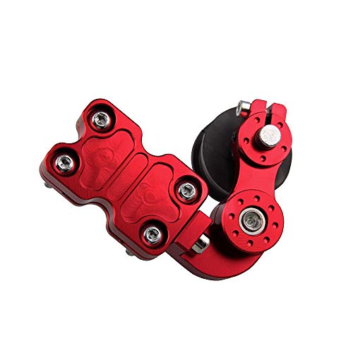 TIRGE Chain Tensioner Adjuster Universal Aluminum Chain Automatic Regulator for Motorcycle Motocross Dirt Pit Bike ATV (red) - Image 1
