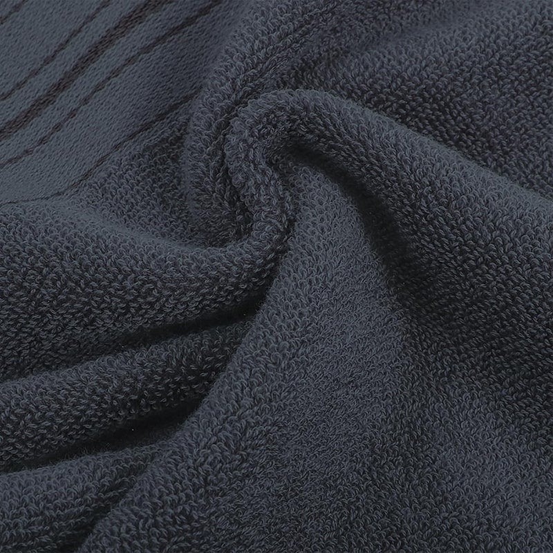 12pcs Soft Cotton Washcloths Absorbent Face Towels 34x34cm Deep Gray Skin Towels for Bathroom Spa Salon Makeup Removal - Image 3