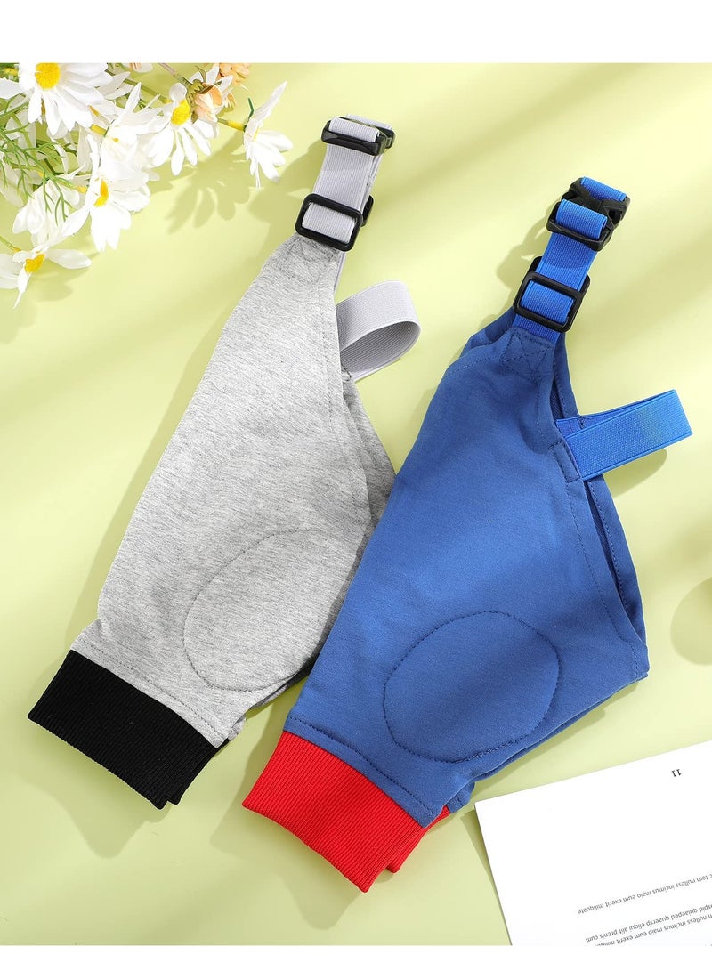 SYOSI Dog Elbow Protector, 2 Pairs Dog Front Leg Braces, Sleeve Protector Pet Knee Brace Wounds for Medium Large Dog (2 Colors) - Image 3