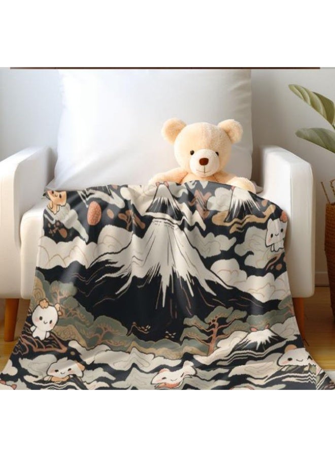 general Flannel thin blanket (warm and comfortable, suitable for sleep, gaming, dust removal and sandproof) 150cm*200cm - 1006 - Image 4