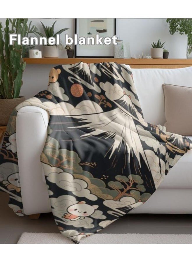 general Flannel thin blanket (warm and comfortable, suitable for sleep, gaming, dust removal and sandproof) 150cm*200cm - 1006 - Image 5