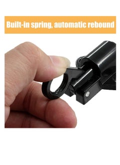 KASTWAVE 4 Pcs Spring Latch Bolt,Automatic Latch Lock,Spring Lock Automatic Spring Latch,Pull Ring Door Bolt with Screws,Suitable for Windows Wooden Doors,Courtyard Doors,Cabinet Doors(Black and Silver Gray)  - Image 5