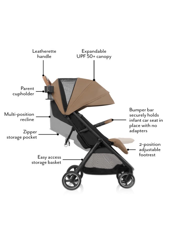 Evenflo - Otto+ Travel System With Litemax Car Seat - Chia Black - Image 2