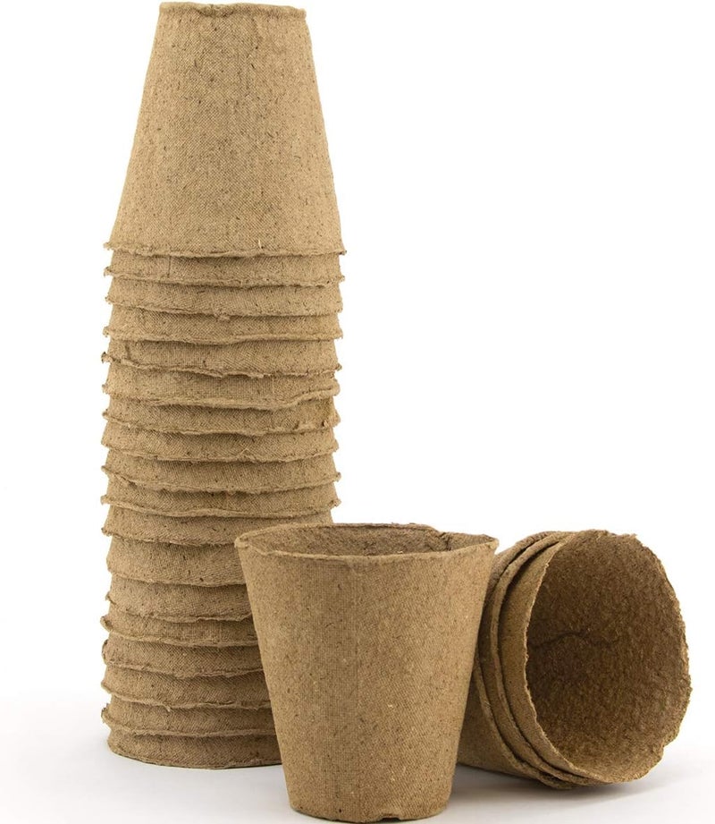 Burpee Biodegradable 3 Round Natural Fiber 20 pots - Image 2