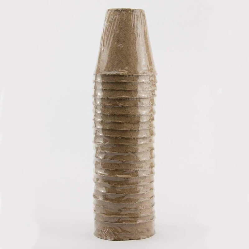 Burpee Biodegradable 3 Round Natural Fiber 20 pots - Image 1