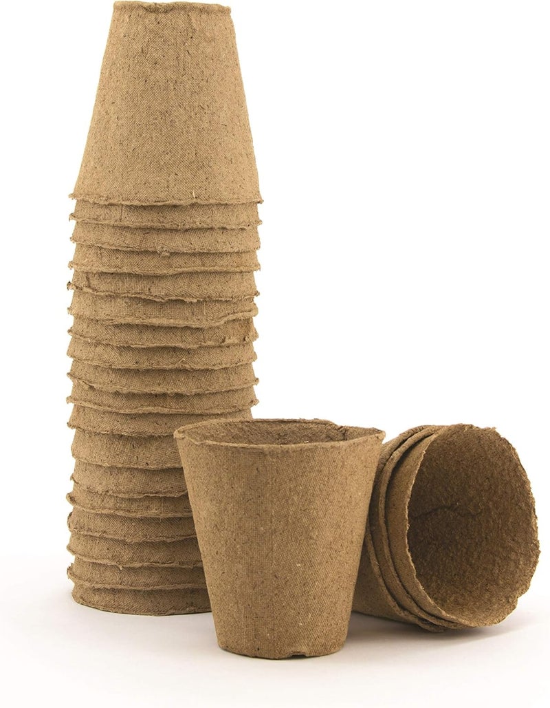 Burpee Biodegradable 3 Round Natural Fiber 20 pots - Image 4