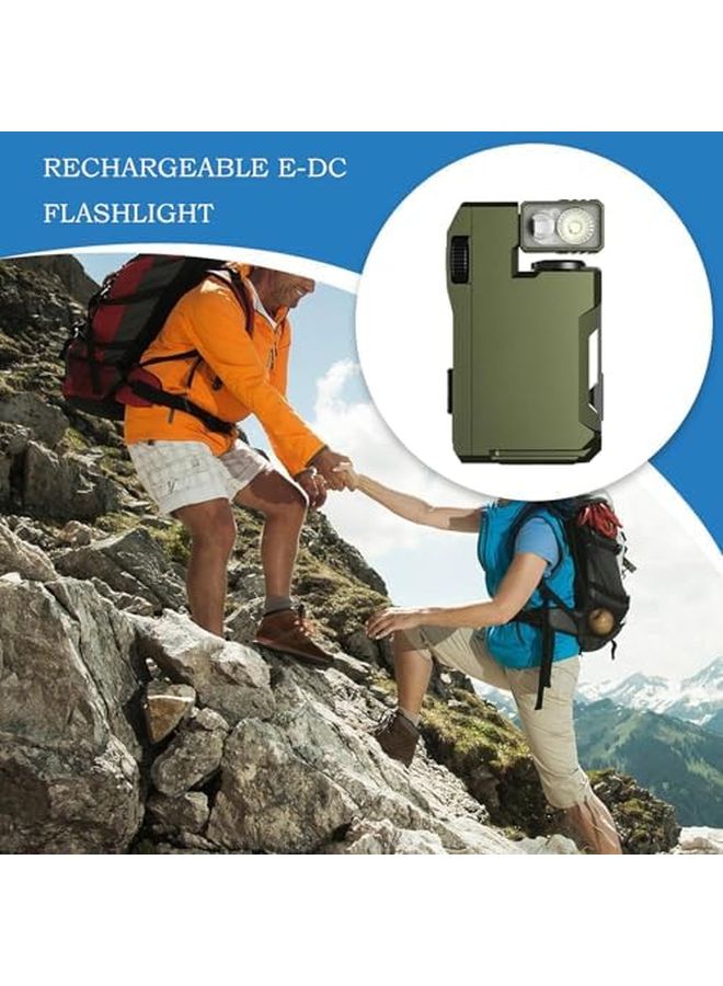 Green Small Powerful Flashlight 400 Lumen Portable Pocket Light Outdoor Camping - Image 4