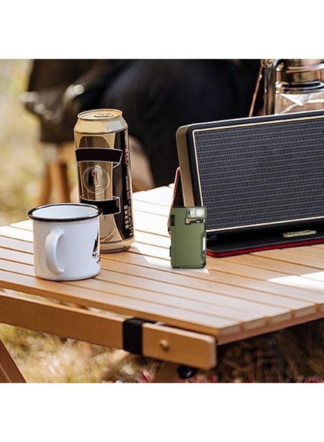 Green Small Powerful Flashlight 400 Lumen Portable Pocket Light Outdoor Camping - Image 5