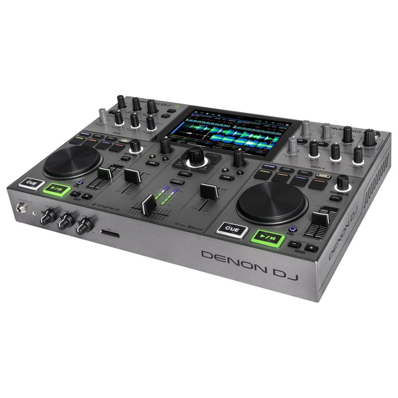وحدة تحكم وخلط دي جي محمولة Denon DJ PRIME GO مع فصل الجذور 2 قنوات تدفق WiFi تحكم في الأضواء شاشة 7 وبطارية