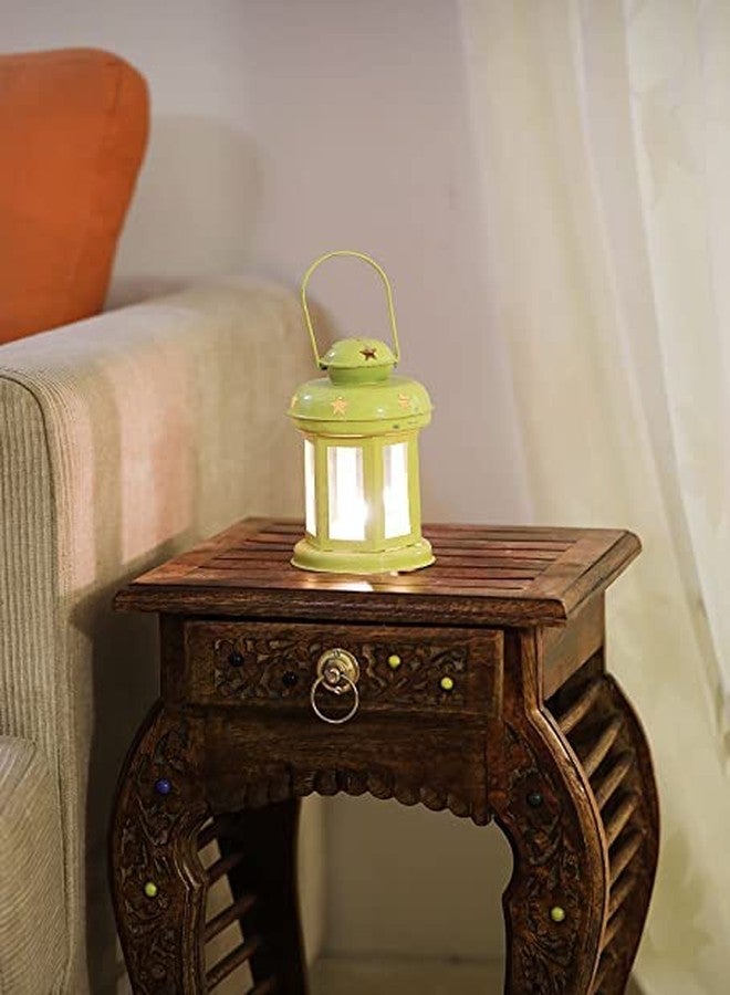 Bp Design Solution Decorative Lantern/Lamp with t-Light Candle Hanging Light Yellow Size :- (6 inch x 3. 7 Inch x 3. 7 Inch Each Lantern) Home Decor - Image 1