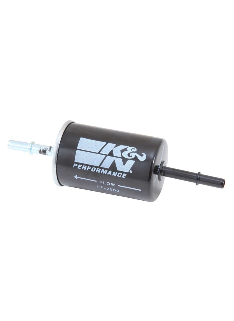 K+N K&N Gasoline Fuel Filter: High Performance Fuel Filter, Premium Engine Protection, 1996-2017 Ford, Lincoln, Mercury Fuel Injected Gasoline Engines, PF-2000  - Image 1