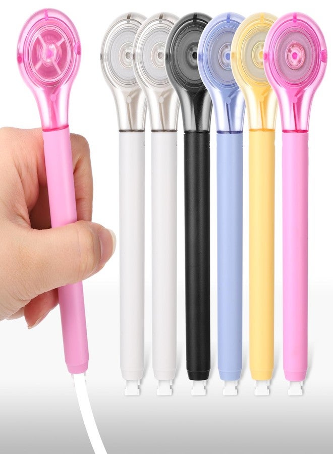 Bruislard 6 Pcs Correction Tape Pen Push-pull Protective Cover Comfortable Pen Shape Instant Applicator(Correct Tape Core Size 1/5 X 236 Inch) - Image 1