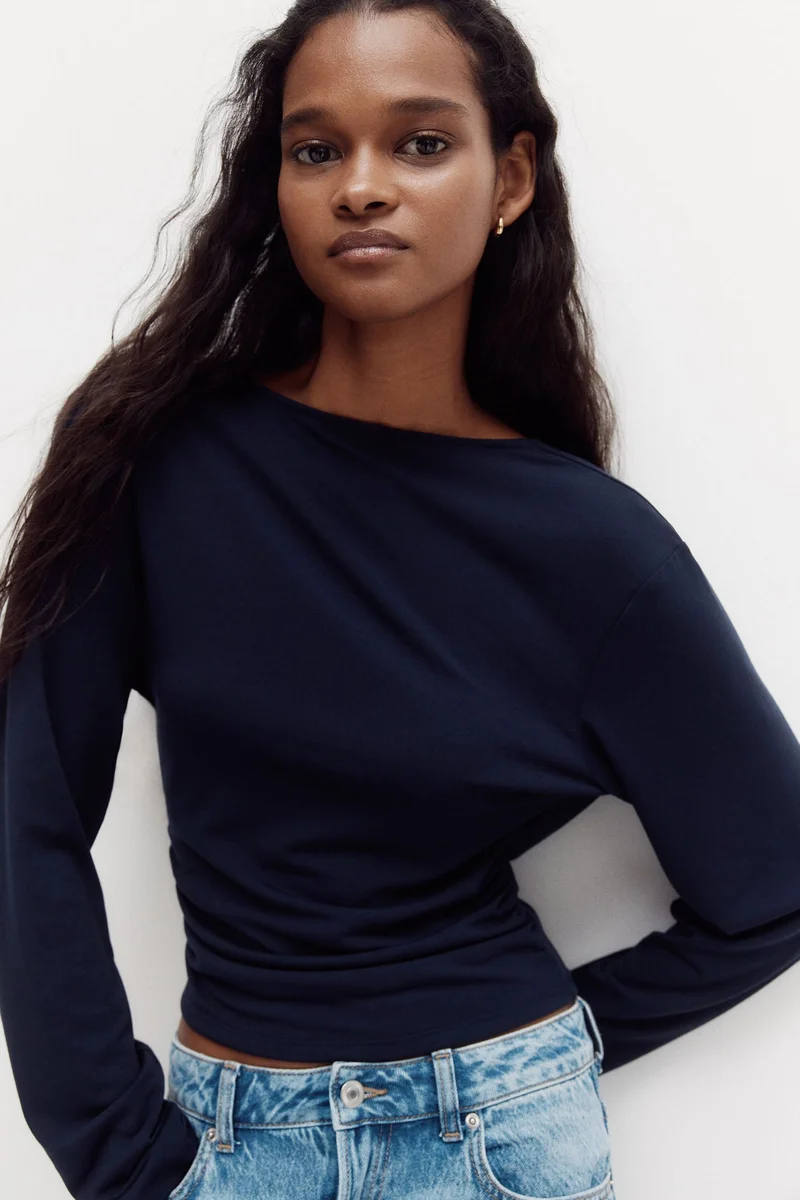 H&M Cowl-back jersey top