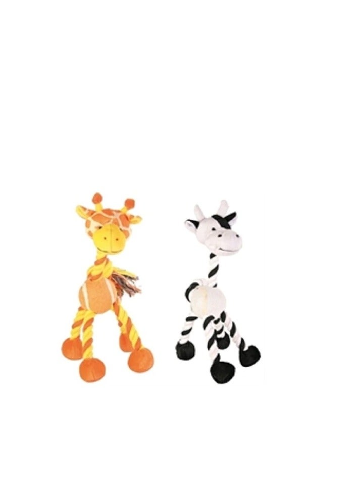 Trixie Rope Animal With Tennis Ball Toy For Dogs - Image 1
