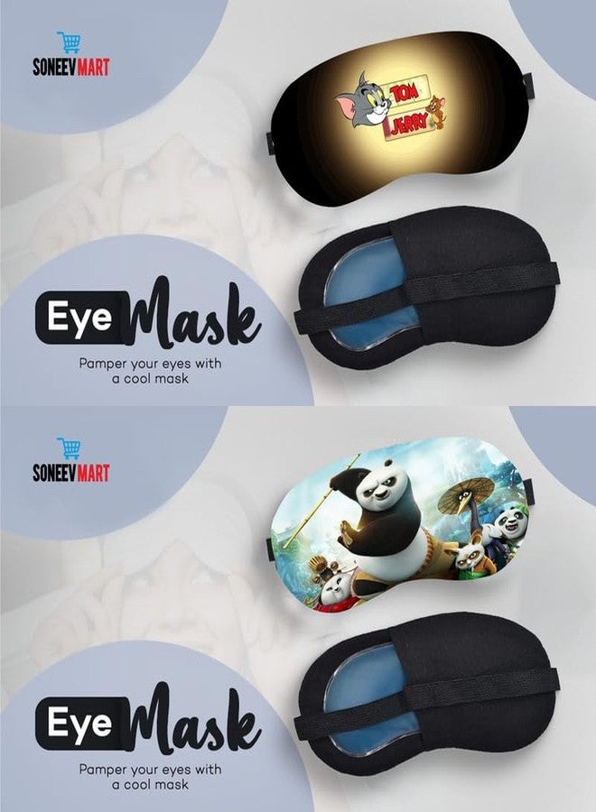 SONEEV MART Gel Eye Mask for Puffy Eyes, Dark Circles & Headache Relief | Reusable Cooling Eye Compress for Stress, Sleep & Relaxation | Soft Gel Therapy Eye Mask [PACK OF 2] - Image 2